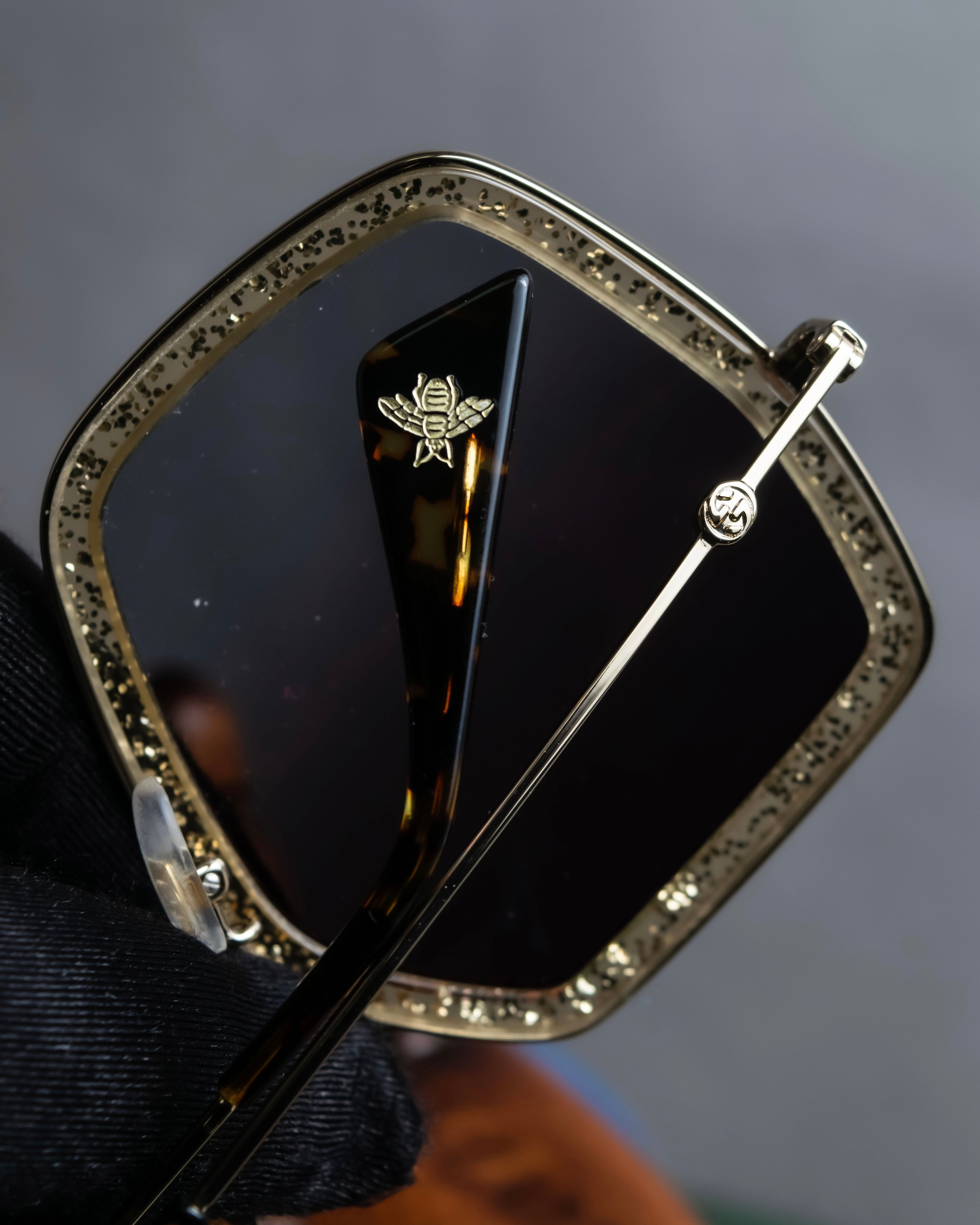 "GUCCI" Glitter design octagonal frame sunglasses