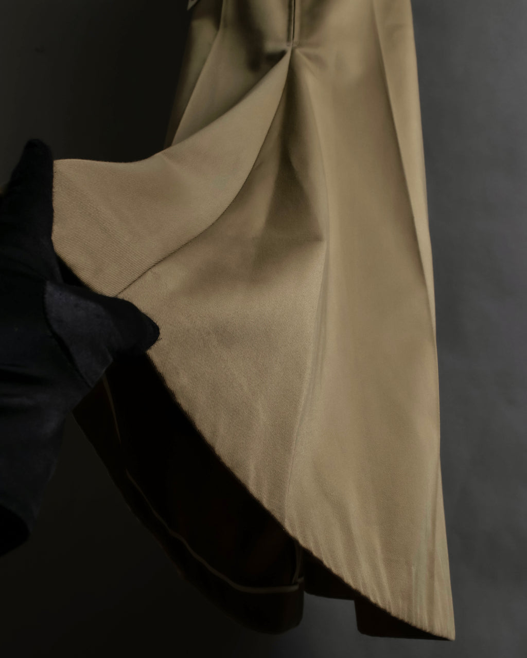 "Y's" 17AW twill woven flare silhouette jump skirt