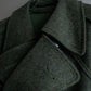 Vintage deep green colour military long coat