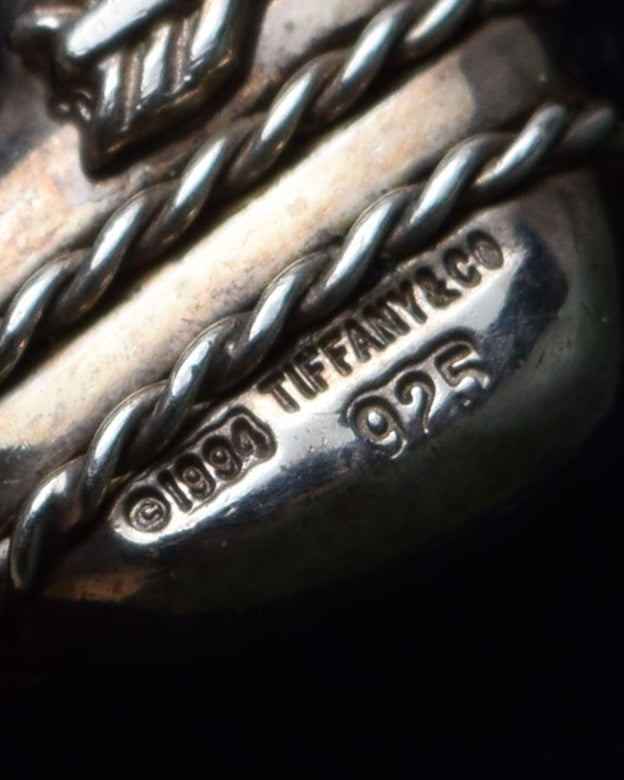 "Tiffany&Co" Heart＆arrow motif silver necklace