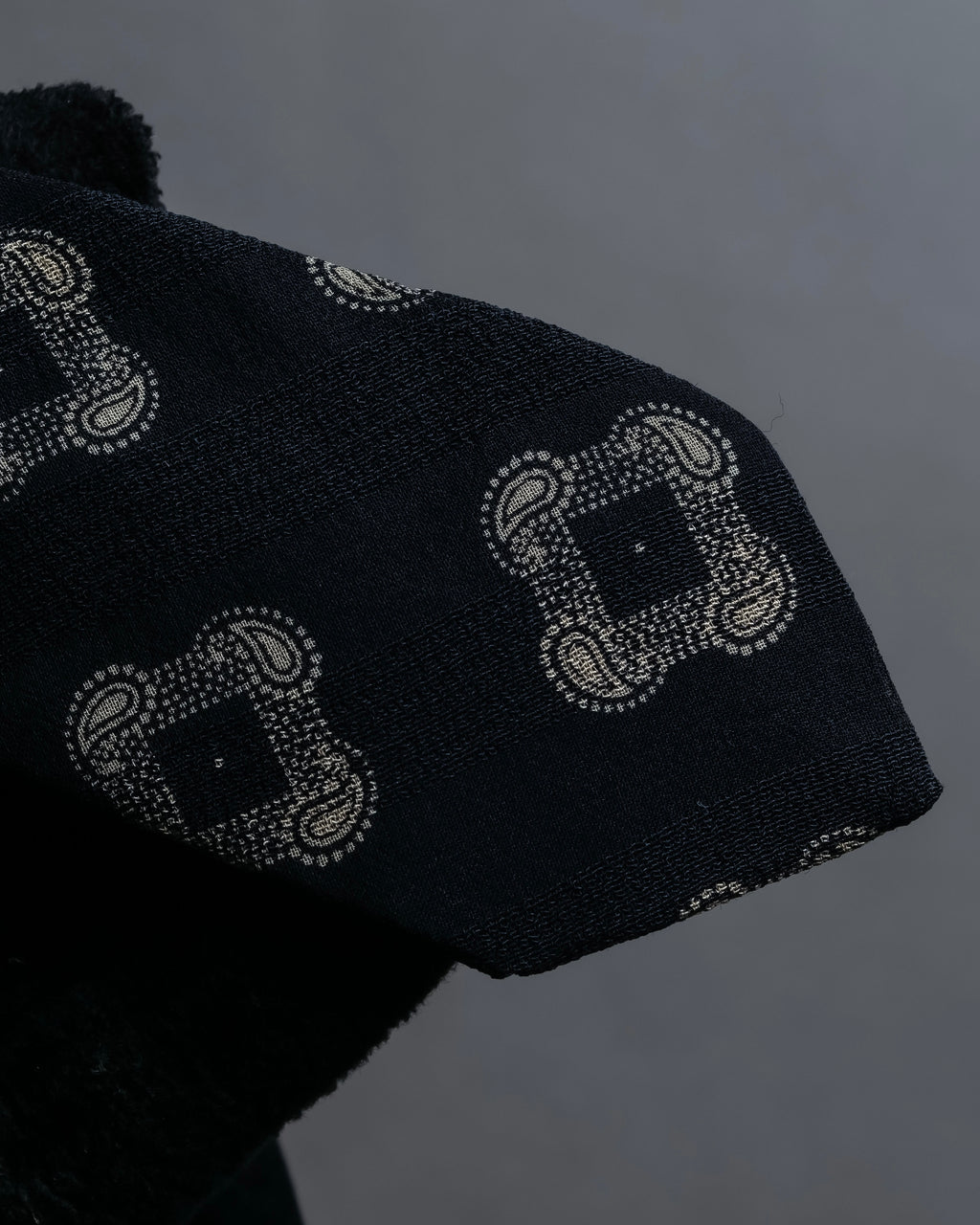 "GIORGIO ARMANI" Paisley pattern silk monotone necktie