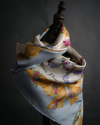 “Christian Dior” 90’s Floral logo silk scarf