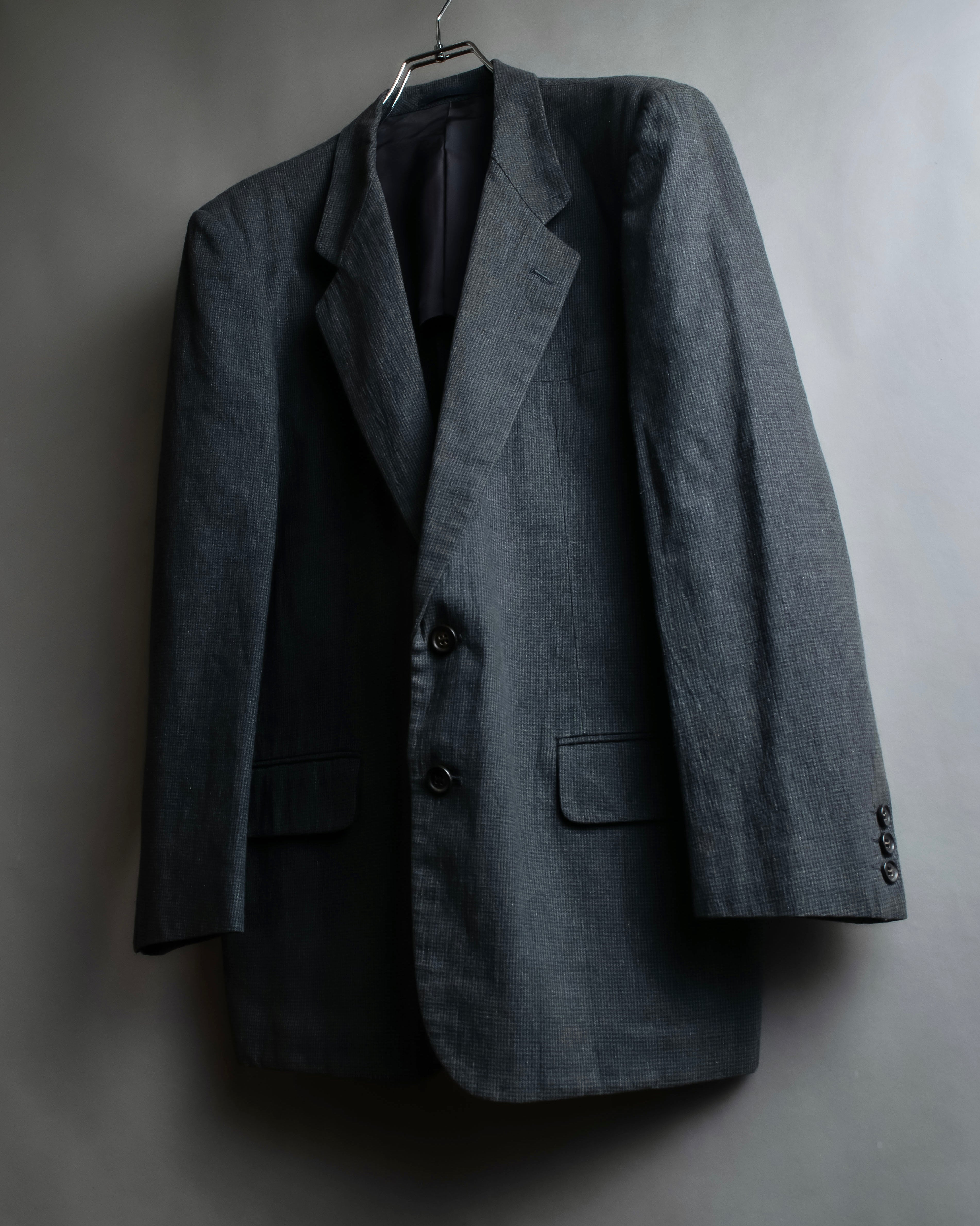 "COMME des GARCONS HOMME" 03SS fine all-over pattern cotton tailored jacket