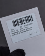 "LOEWE" Anagram logo engraved leather bracelet