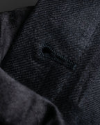 "CHANEL" Back button design flared maxi skirt