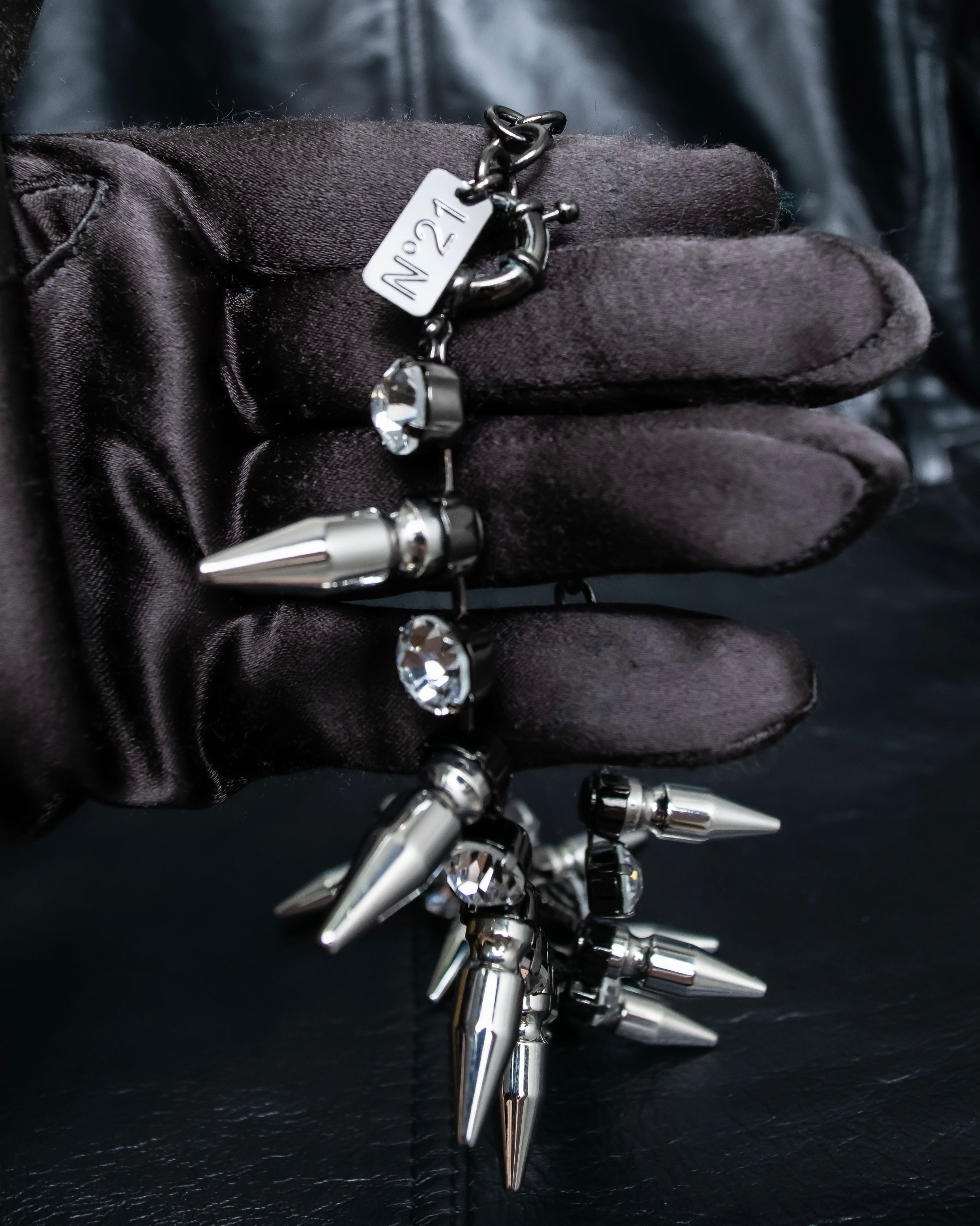 "N21 NUMERO VENTUNO" Studded diamond combination necklace