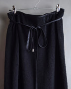 "GIANFRANCO FERRE" Structured wool satin ruffle inner detail set up