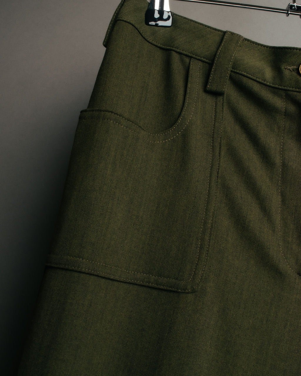-SPECIAL- “Christian Dior” 2001 Galliano era olive wide safari trousers
