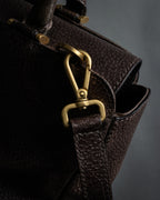 “FENDI” 2010’s Architectural grained leather 3Jours bag