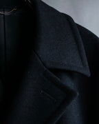 "JOHN LAWRENCE SULLIVAN"
 Large lapel double-breasted mid length coat