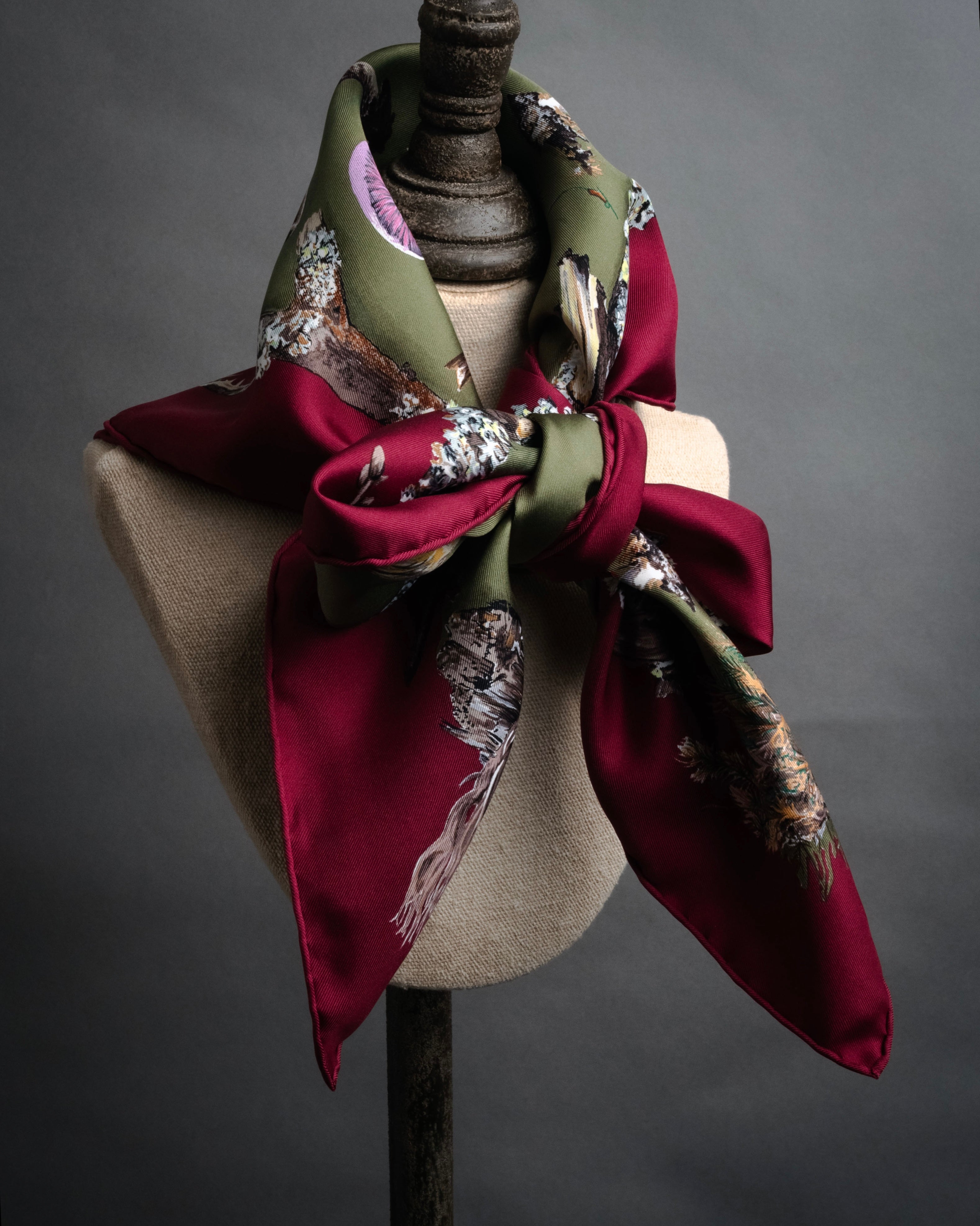 SPECIAL- “HERMÈS“ 90's-00's Champignons botanical mushroom silk
