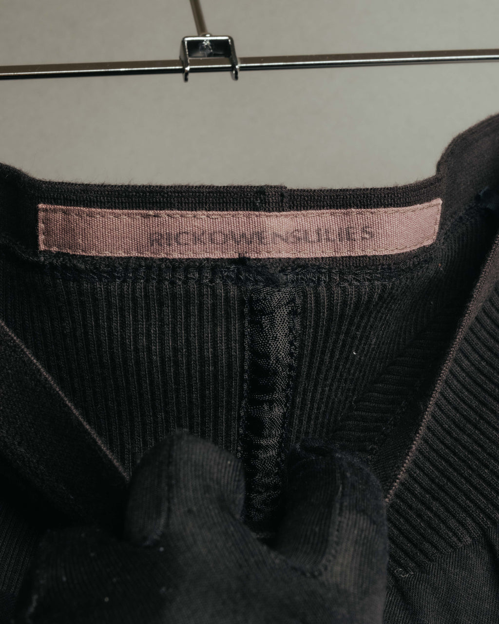 "Rick Owens Lilies" 10's-12's Vintage asymmetrical drape jersey midi skirt