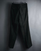 "Yves Saint Laurent diffusion hommes" 80’s-90’s structured glitter pinstripe wool suit set-up