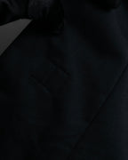 "LOUIS VUITTON" Leather tape cross knit detail vest