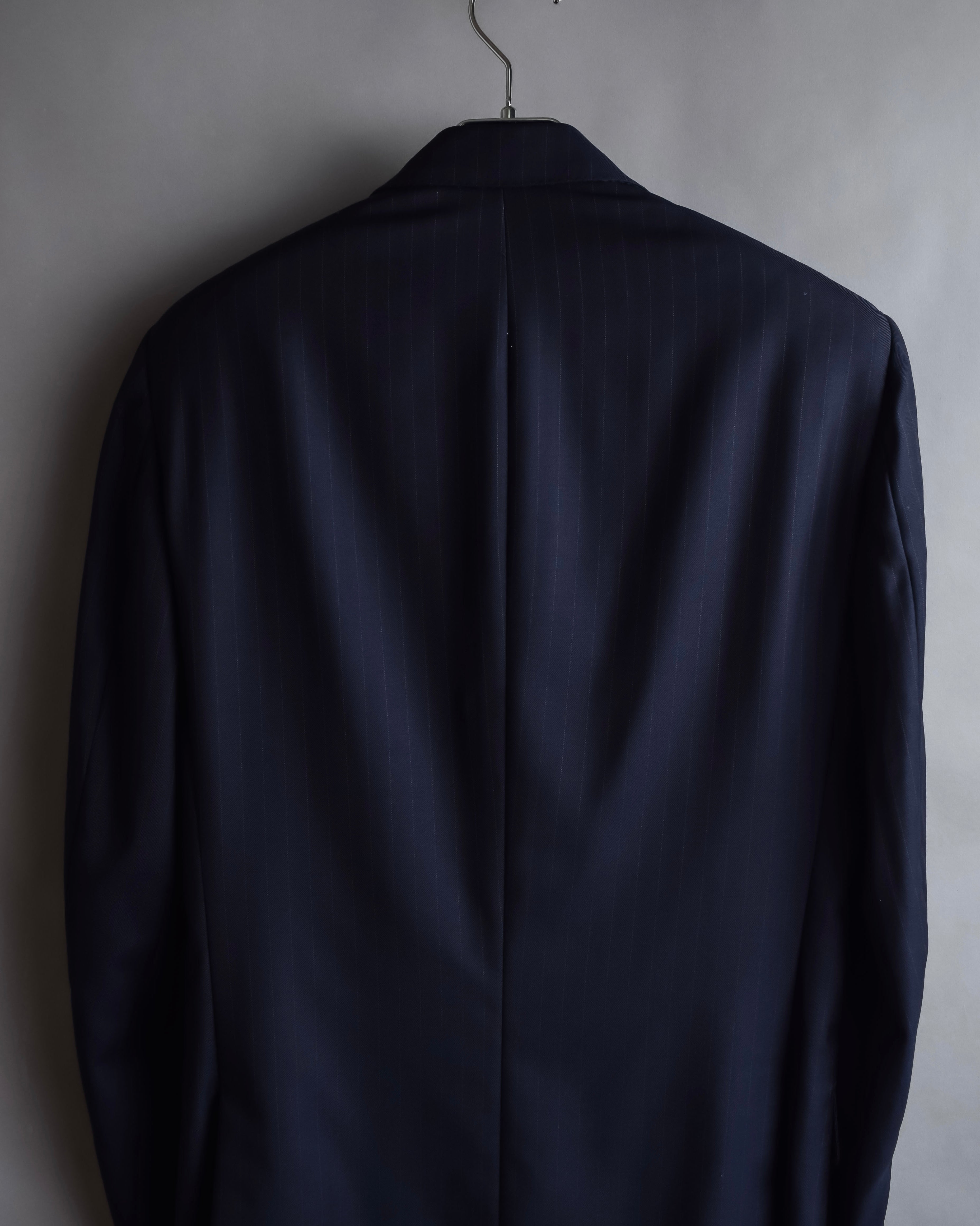 "HERMES" Pinstripe relaxed tailored jacket