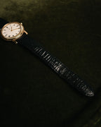 “Yves Saint Laurent” 80’s-90’s coin edge quartz leather watch
