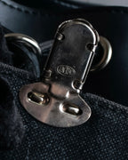 "COMME des GARCONS" Drawcord strings design PVC leather bag