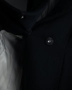 “KEITA MARUYAMA” Floral appliqué one-button chelsea coat