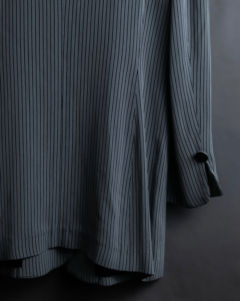 "Christian Dior" Pinstripe collarless jacket
