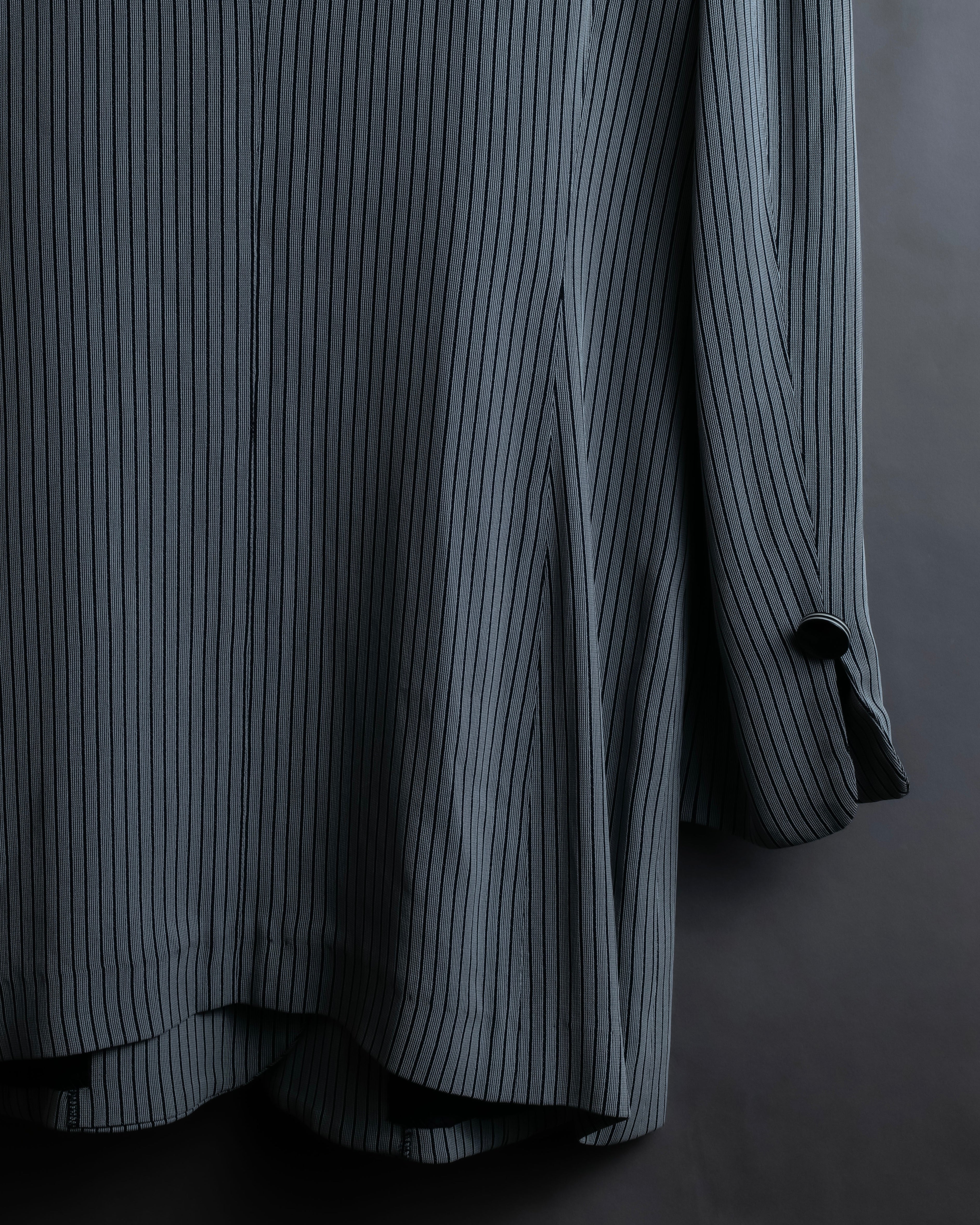 "Christian Dior" Pinstripe collarless jacket