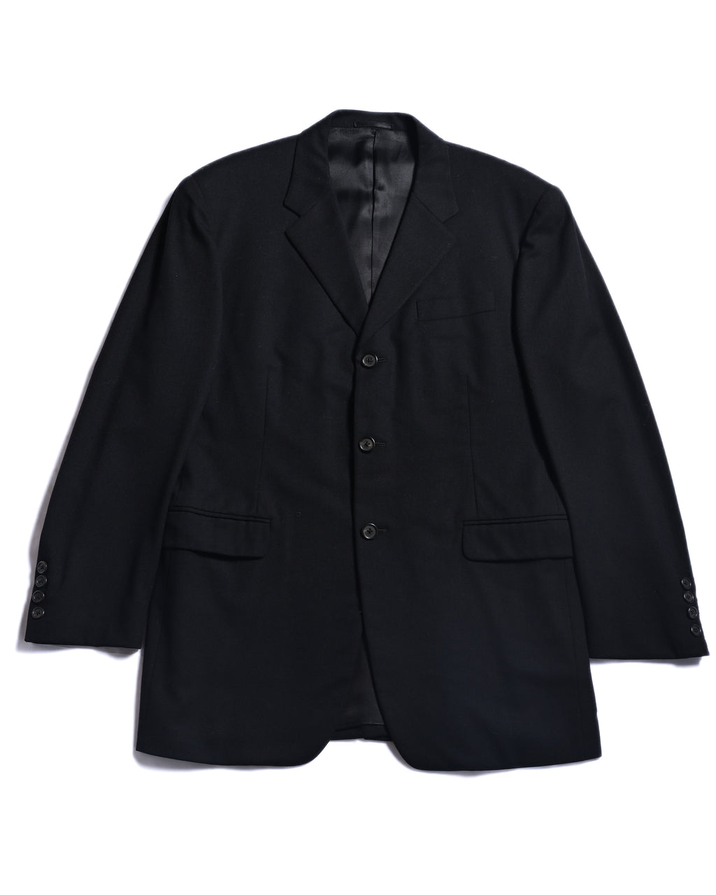 PRADA/ Oversized Single Breasted 3B Jacket Set-up Black