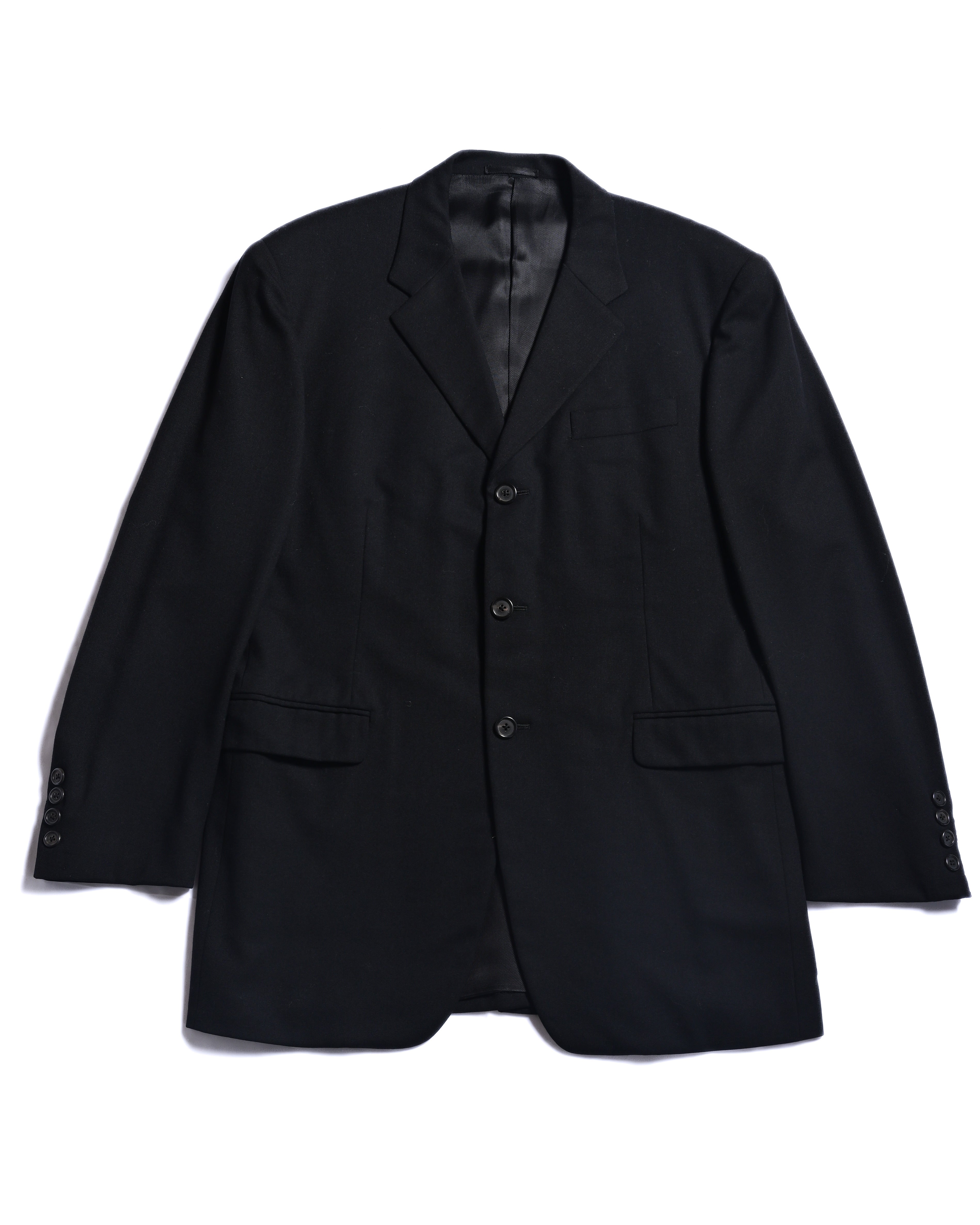 PRADA/ Oversized Single Breasted 3B Jacket Set-up Black
