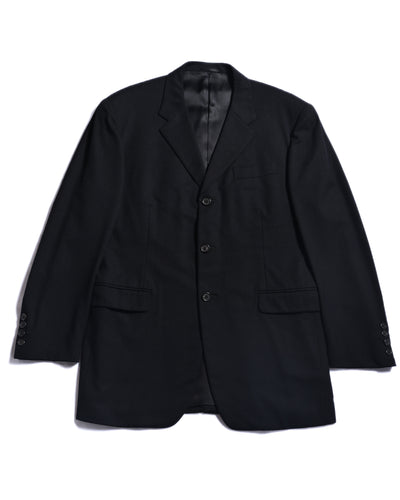 PRADA/ Oversized Single Breasted 3B Jacket Set-up Black
