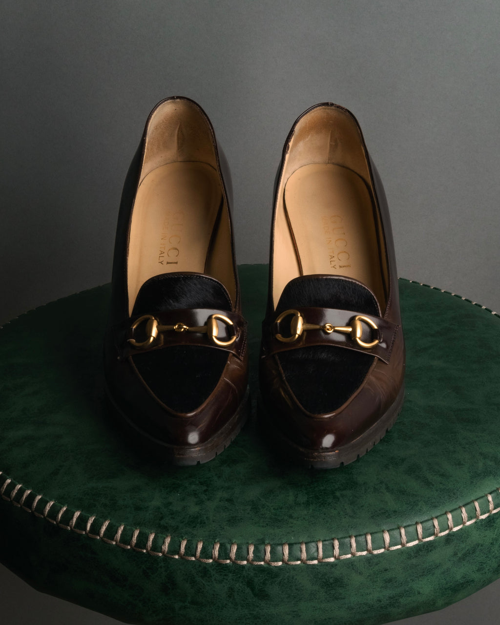 “GUCCI” 90’s-00’s patent leather horsebit pumps