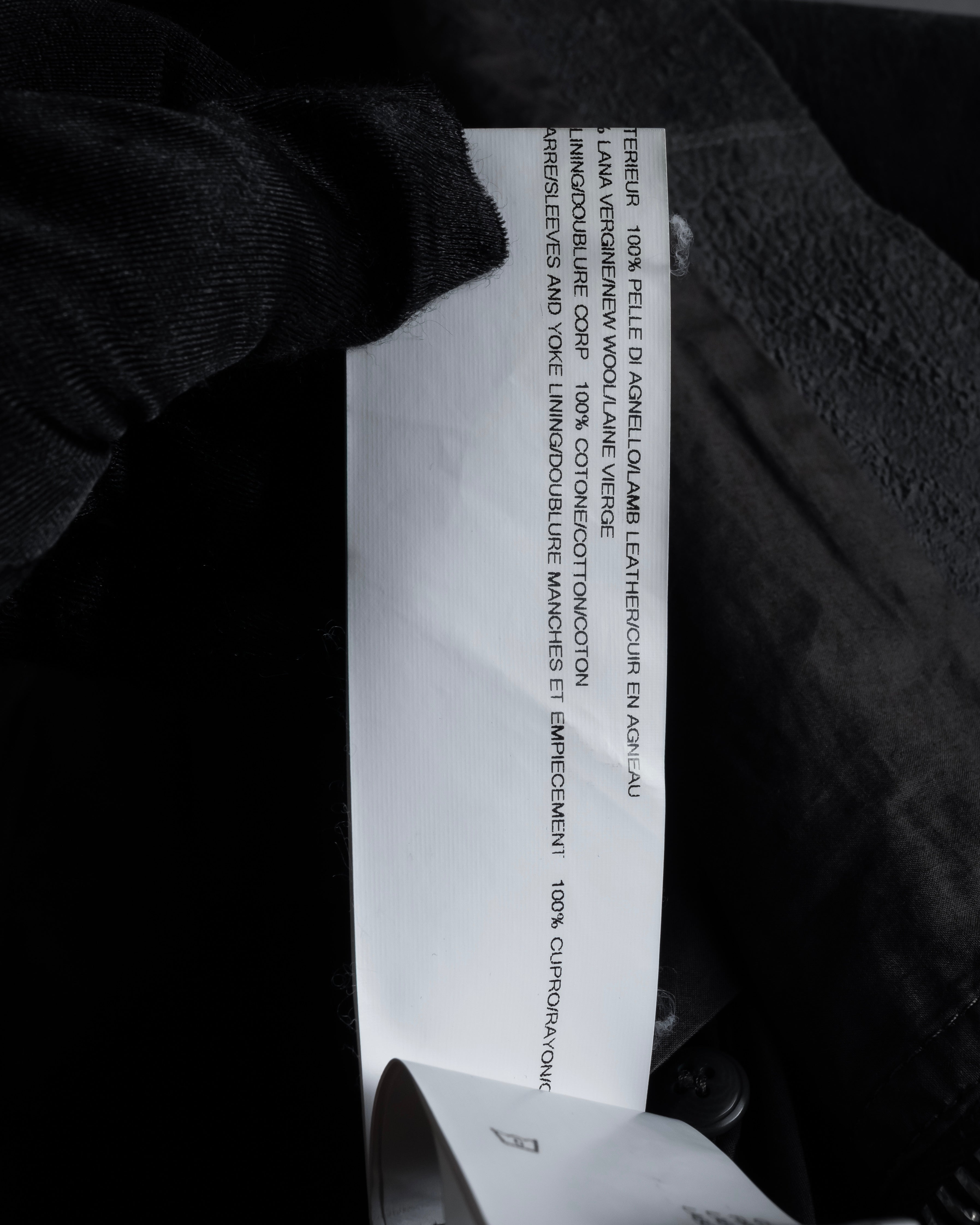 -SPECIAL- "Rick Owens" 13AW Ribbed leather zip-up jacket