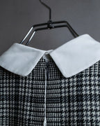 "MACKINTOSH" Glen check pattern straight line dress