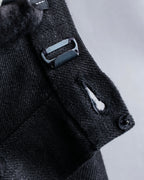 "CHANEL" Back button design flared maxi skirt