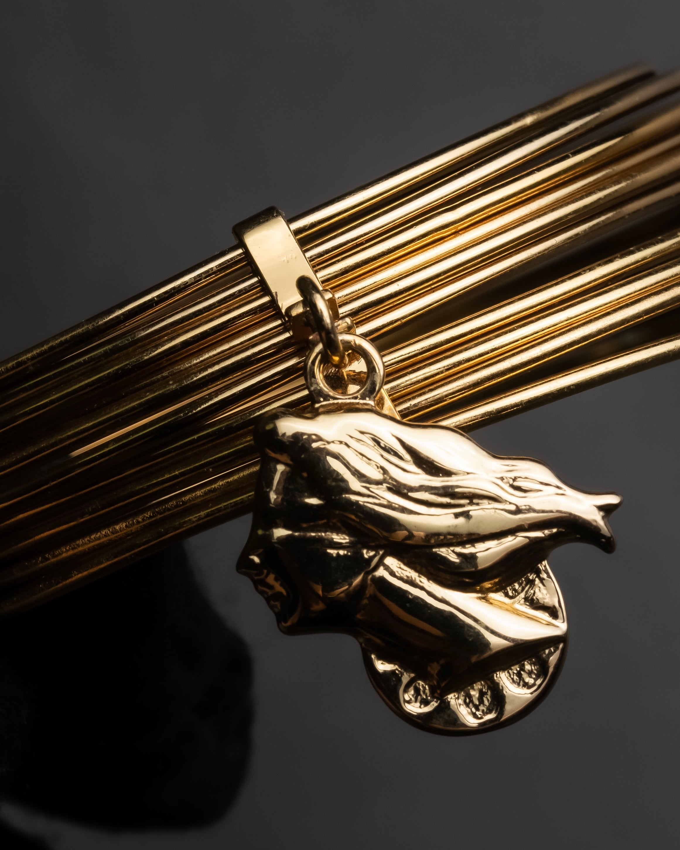 "Dolce & Gabbana" Ultra-thin wire layered gold metal bangle