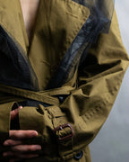 "MAISON MARGIELA" 20AW reconstructed tulle docking trench coat