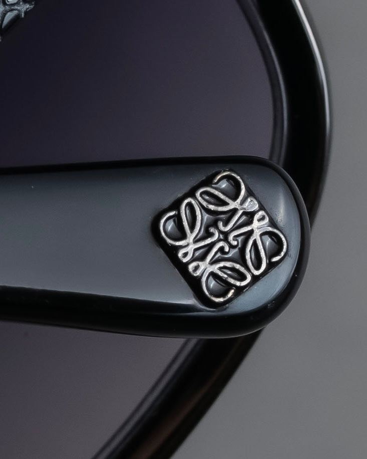 "LOEWE" Anagram logo engraved oval sunglasses