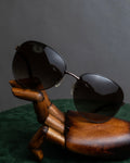 "LOEWE" Temple chain detail teardrop frame sunglasses