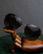 "LOEWE" Temple chain detail teardrop frame sunglasses