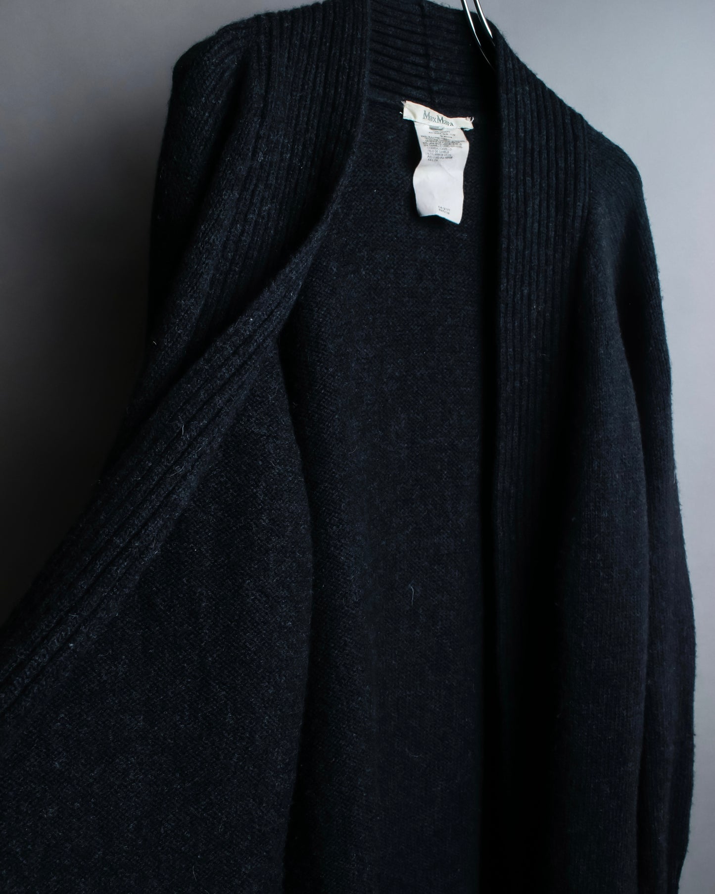 “MaxMara” Oversized gown designed cardigan