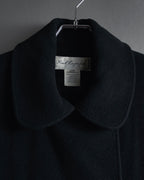 "Karl Lagerfeld" 80's-90's Round collar curvaceous coat