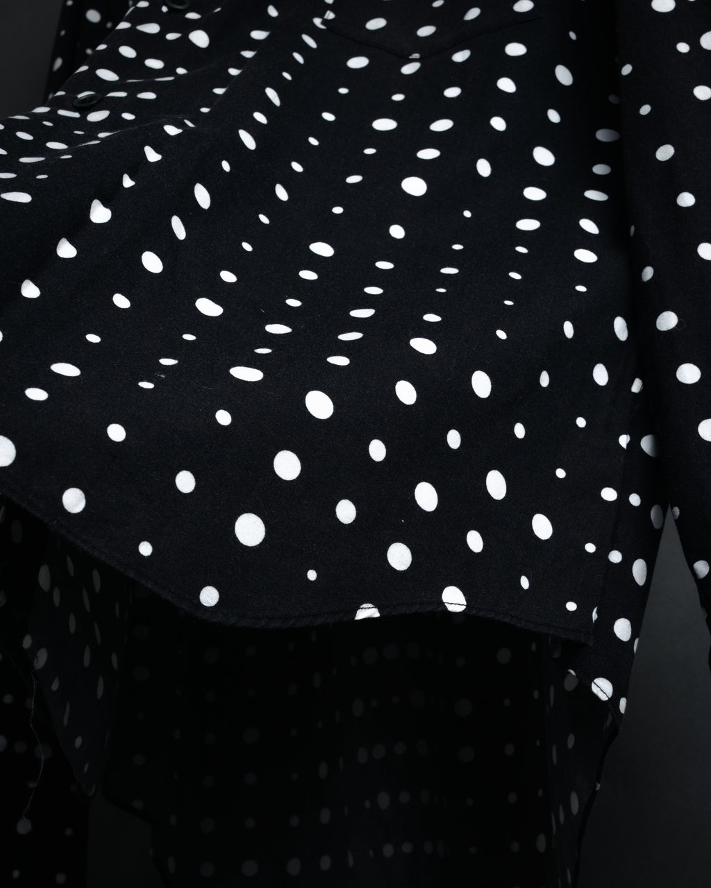 “COMME des GARÇONS” 2010SS Graphic polka dot cotton shirt