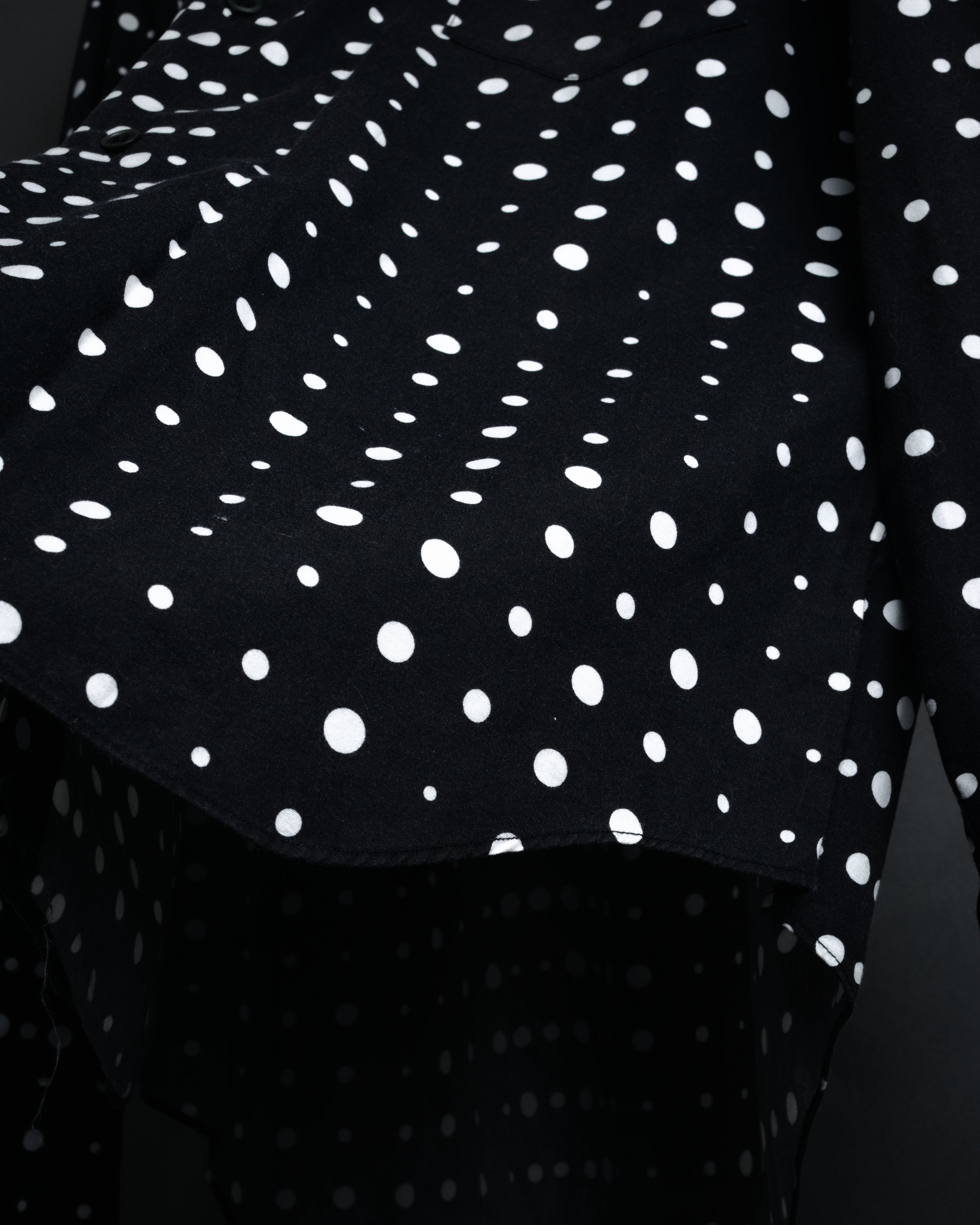 “COMME des GARÇONS” 2010SS Graphic polka dot cotton shirt