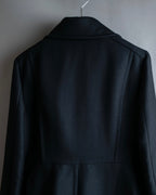 "ALBERTA FERRETTI" Large button shaped flare silhouette soutien collar coat