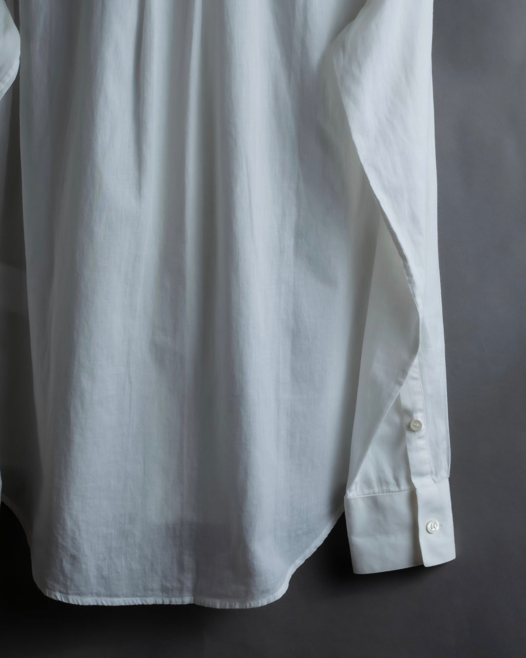 "Alexandar McQueen" Smoke art print cotton oversized shirt