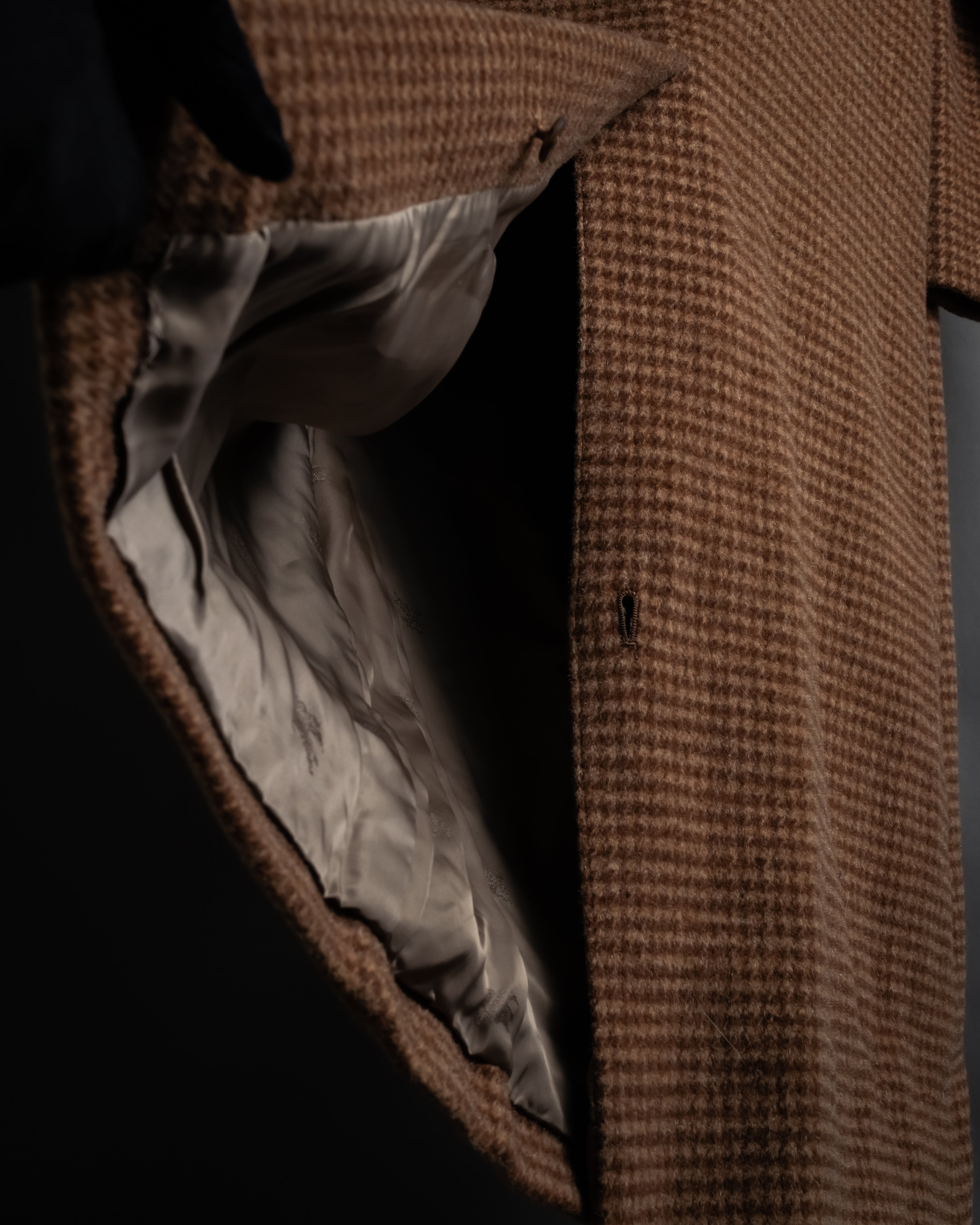 "Burberrys" 80’s-90’s Belted tweed check coat