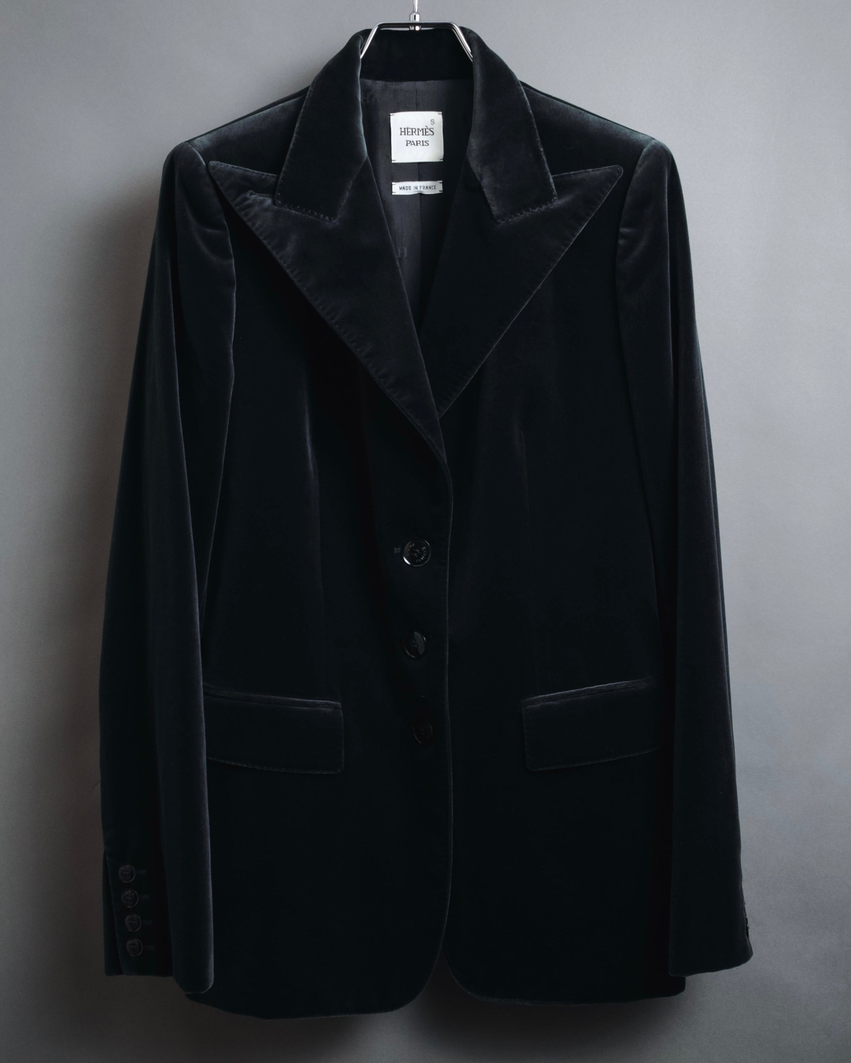 –SPECIAL– "HERMES"
00’s Velvet switchinglamb leather collar special tailored jacket