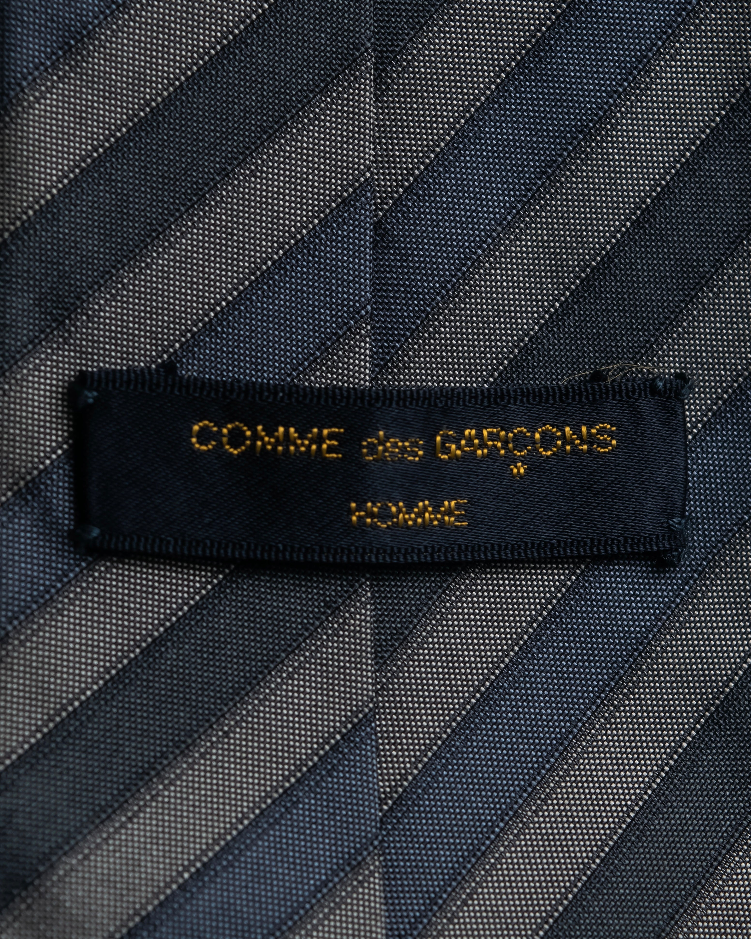 "COMME des GARCONS HOMME" Shadow stripe pattern necktie