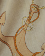 “GUCCI” 70’s-80’s nautical motif sheer scarf