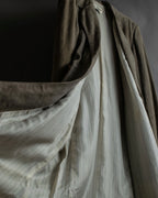 "GIORGIO ARMANI" Brushed shades suede leather long coat