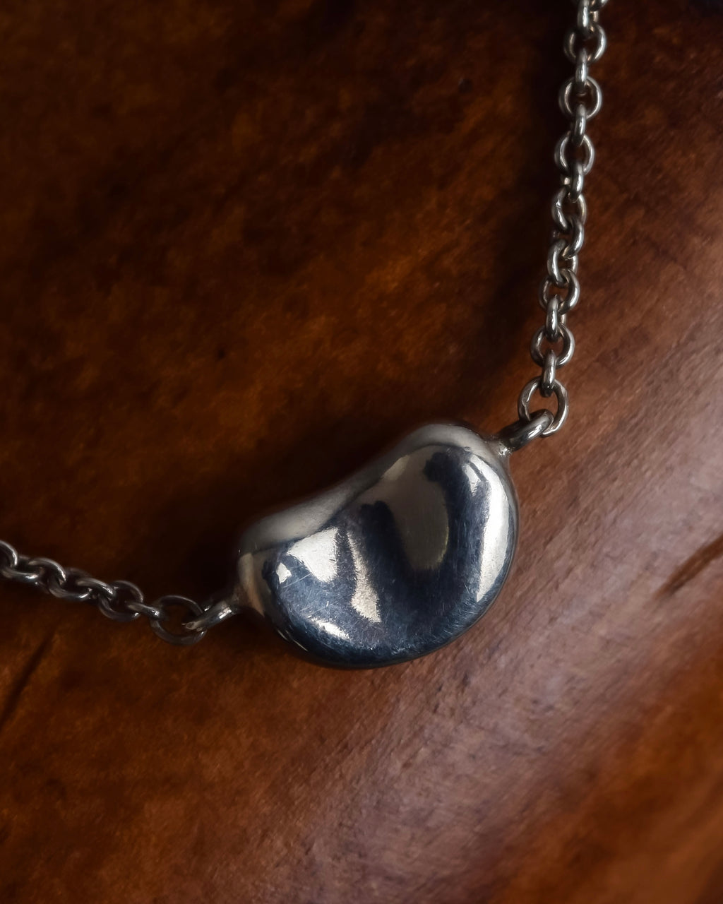 "Tiffany&Co" Beans motif silver bracelet