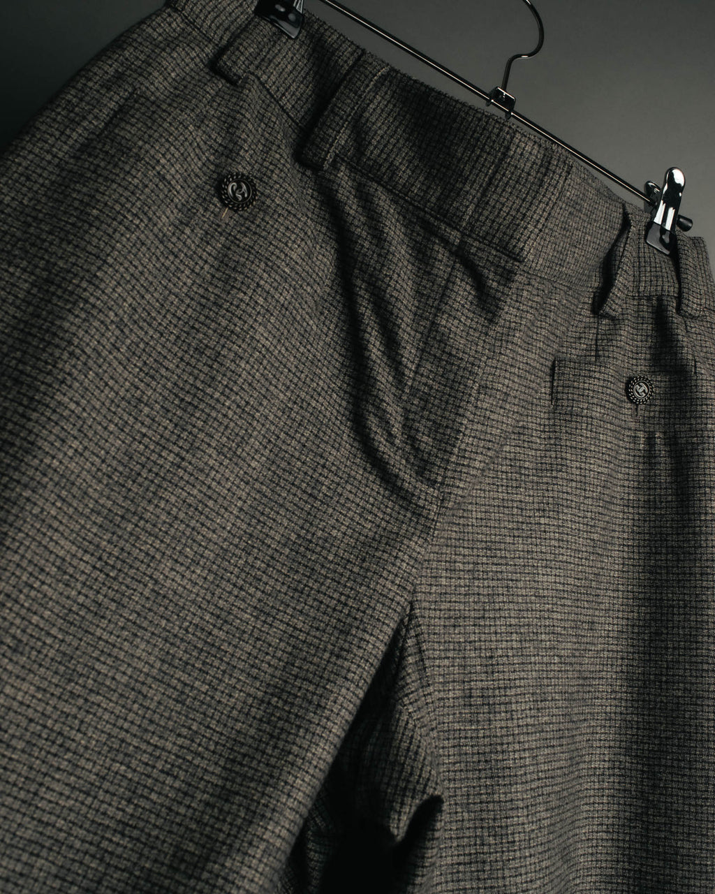 -SPECIAL- “CHANEL” 05AWmicro houndstooth tweed wide trousers