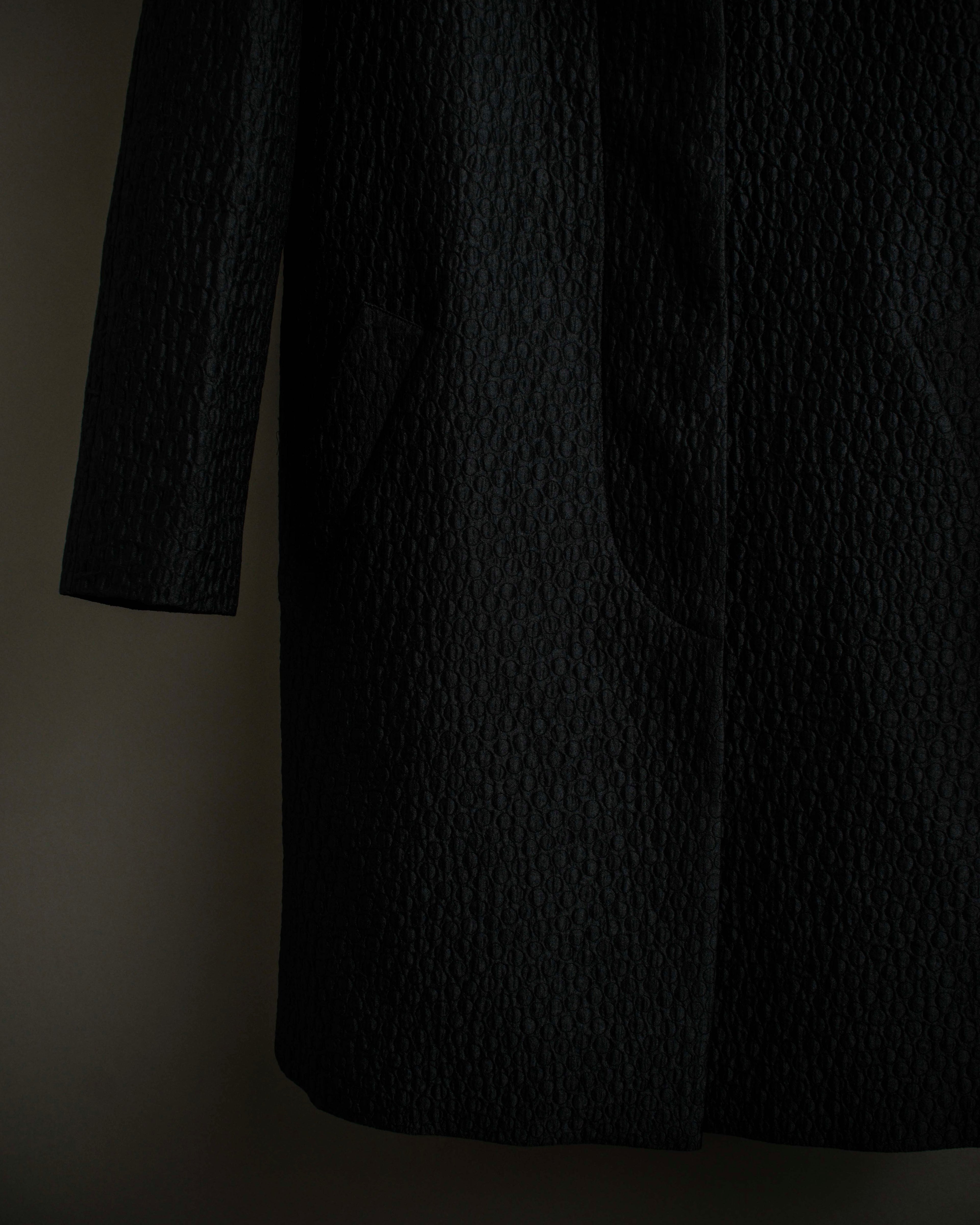 "DRIES VAN NOTTEN" Relief  jaguard uneven design chester coat